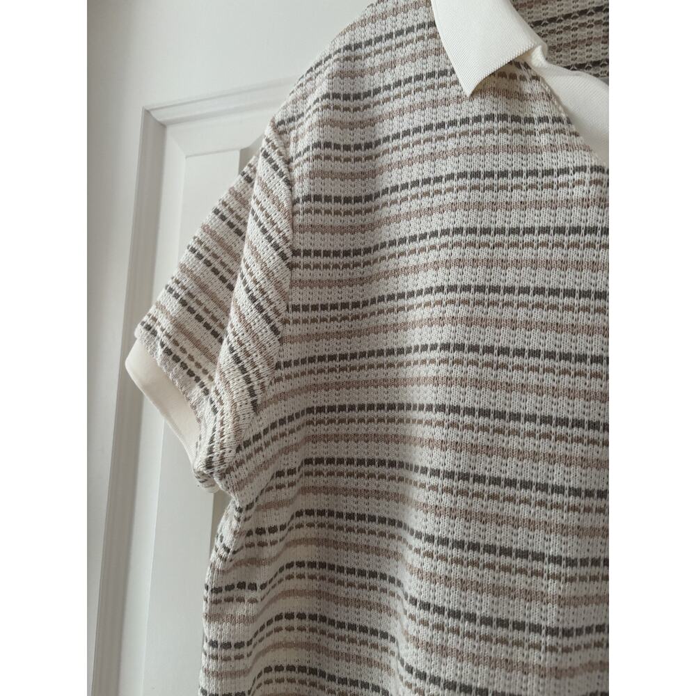 Denim & Flower Ricky Singh Striped Polo Shirt L - Picture 4 of 7